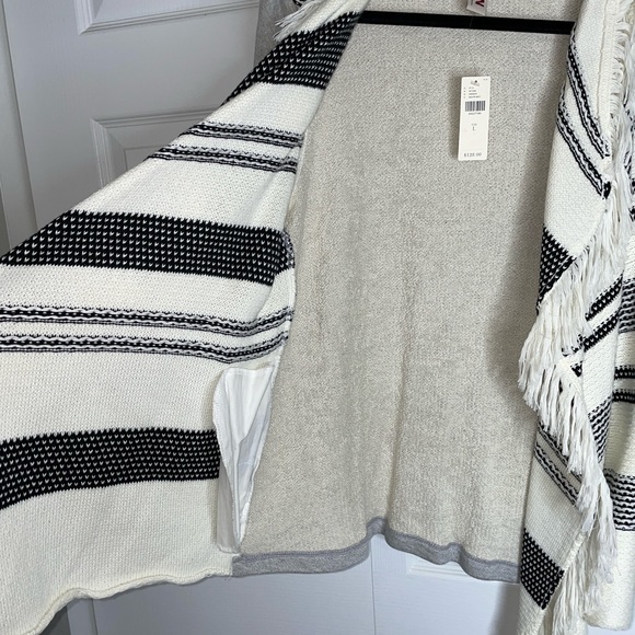 Anthropologie DOLAN Sonia Fringe Sweater Jacket Open Front - Picture 4 of 9